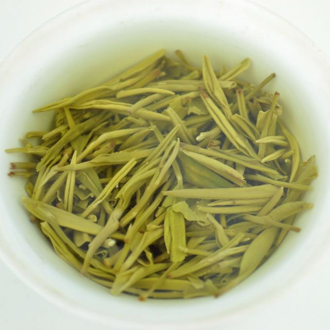 Чай тонкой формы нашивок китайский зеленый с склонным к полноте нёбом и сладким привкусом
